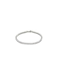 14k White Gold 3 ct tw & 6 ct tw Diamond Tennis Bracelet 7 1/4"