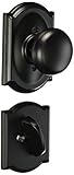 Schlage Lock Company F59PLY622CAM Plymouth Interior Pack Knob Set with Single Cylinder Deadbolt, Mat