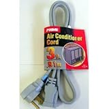 Prime EC680503L Air Conditioner and Major Appliance Extension Cord, Gray, 3-Feet