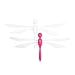 Boon 2 Pack Fli Ceiling Mounted Dragonfly Mobile, Watermelon/Coconut