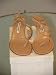 NEW LEATHER SANDLAS w/ BEIGE SUEDE STRAPS #26202