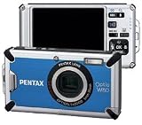 Pentax Optio W80 Waterproof 12.1MP Digital Camera with 5x Wide Angle Triple Shake Reduction Optical Zoom and 2.5 inch LCD (Azure Blue)