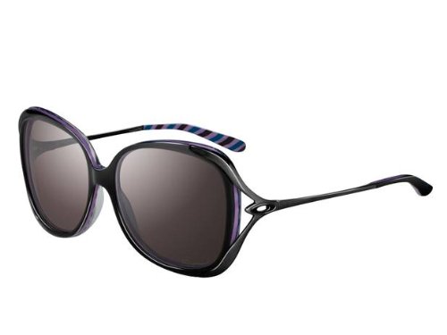 Oakley Womens Changeover OO2035-05 Polarized Round Sunglasses,Nightfall Stripes Frame/Grey Polarized Lens,one size On Sale