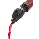 Metrokane Wine Pourer with Stopper, Black