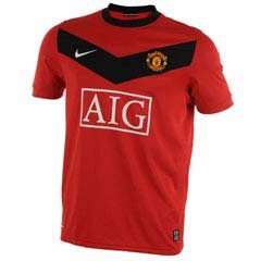Nike Manchester United Home Shirt 2009 2010 Diablo Red X-X Large