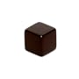 16mm Square-edged Opaque Blank Black 6-sided Dice