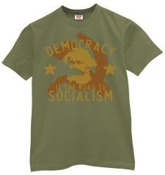 Vintage Karl Marx T-Shirt-Mens-Dark Green-Medium