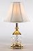 Small Traditional Crystal & Brass Accent Table Lamp