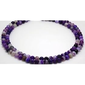 Agate Necklace 2 Strands 6mm Beautiful Natural Multi-Color Botswana Beads... by