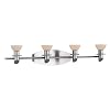Minka Lavery Tiburon 5994-84 Large Glass Reversible 4-LT 200w (6"H x 30"W) Vanity Lighting in Nickel
