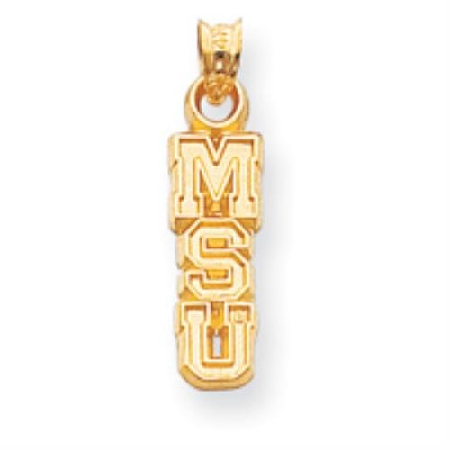 14k Gold Collegiate Michigan State University Charm