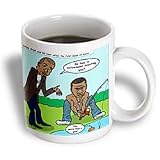Rich Diesslins Funny General - Editorial Cartoons - Kanye West and 50 Cent Bet on Record Sales Cartoon - Mugs
