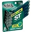 Schick Slim Twin Disposable Razor Sensitive, 6x 6pack