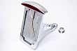 Side Mounted Verticle License Plate Assembly with Integrated LED Taillight and Brake Light and License Plate Light Enhance your Bike, Chopper, Cruiser with this Side Mounted Verticle LED License Plate Taillight Harley Davidsons, Suzuki, Honda, Kawasaki, Yamaha Cruisers
