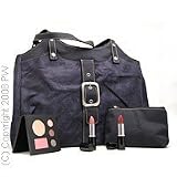 Lancome Makeup by Lancome, Navy Blue Handbag with Cosmetic case