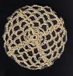 Beige Renaissance Inspired Crocheted Hair Bun Cover- MEDIUM