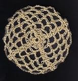 Beige Renaissance Inspired Crocheted Hair Bun Cover- LARGE