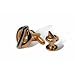 Geoffrey Beene Gold Circle with Silver Bar Cufflink and Stud set