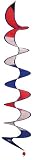 In the Breeze 48-Inch Red White and Blue Curlie Spinner