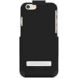 Seidio SURFACE with Metal Kickstand Case & Belt-Clip Holster for iPhone 6 ONLY [Slim Case] - Retail Packaging - Black