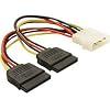 DELOCK Adapter Power SATA HDD2x zu 4Pin-St 10cm