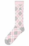 Argoz Light-pink Heathered-grey Argyle Mens Dress Socks