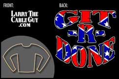 Larry the Cable Guy Rebel Git-R-Done Black Long Sleeve T-Shirt