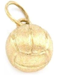 Volleyball Charm 14k Gold 8mm