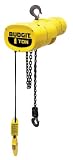 CM BEHC0108-ZHK-1 Budgit Electric Chain Hoist, 1 Ton Capacity, 35 Lift Height, 8FPM Lift Speed, 1/2HP, 115/230V
