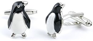 1 Pair Cufflinks Cuff Links 06031 Penguin Mens Vintage Gift for Tuxedo Shirts Wedding Party