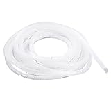 uxcell　スパイラルチューブ　配線チューブ　スパイラルラップ　スパイラルケーブル　5.3M　２本入り　ポリエチレン　クリア