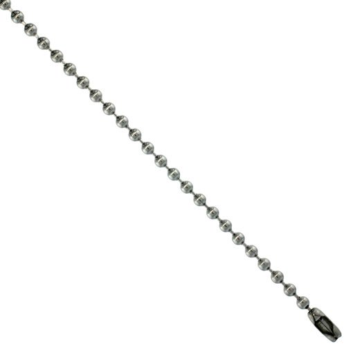 Stainless Steel Bead Ball Chain Necklace 2.5 mm thick 30 inch On Sale