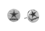 Stainless Steel Nfl Football Dallas Cowboys Logo Earrings