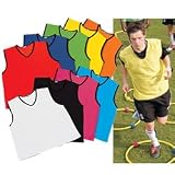 Diamond Mesh Training Bibs - Adult / Youths / Boys (Size: Youths) (Colour: Red )