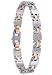 18k Rose Goldplated and Stainless Steel Eclipse Bracelet