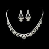 Pearl Crystal Jewelry Set