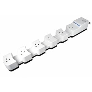 Socket Sense SS1650W-06 6-Outlet Expandable Surge Protector 6 ft
