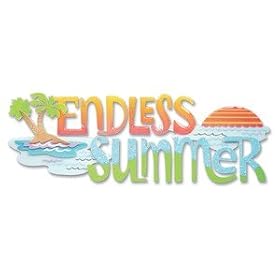 Jolees  Boutique A Day At The Beach Title Waves Stickers, Endless Summer