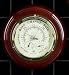 Nautical Boating French Precision Barometer, Thermometer and Hygrometer On Walnut Wood