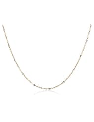 14k Gold 1.1mm Fancy Rolo Chain Necklace