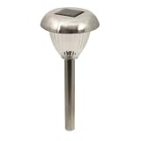 Moonrays 95667 Wilmot Style Lamp Solar Powered Metal Path Light, 6 Pack, Pewter
