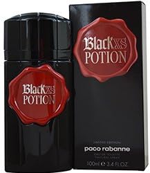 BLACK XS POTION by Paco Rabanne EDT SPRAY 3.4 OZ (LIMITED EDITION) for MEN (Package Of 4)