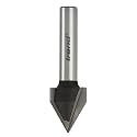 Trend T144X1/4TC 60-Degree V Groove and Chamfer Carbide Tipped Router Bit, 1/4-Inch Shank 1/2-Inch Cut