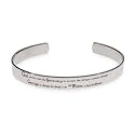 Mens Stainless Steel Serenity Prayer Cuff Bracelet