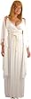 Sexy Womens Halloween Costume Cleopatra Egyptian Goddess White Robe Gown and Headpiece Outfit