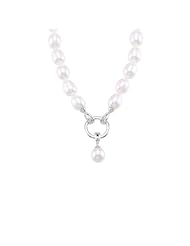 Lux Sterling Silver Freshwater Cultured Pearl Strand With Detachable Enhancer