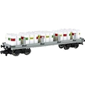HO Flat Car with Paint Drums by Bachmann Industries