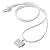 Simplism iPhone 用 ネック ストラップ Dockコネクター ワンタッチ接続 DockStrap Neo ホワイト TR-DSIN-WT