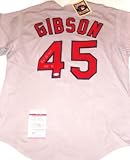 Bob Gibson Autographed St Louis Cardinals Cooperstown Collection Baseball Jersey