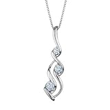 Sirena Three Stone Diamond Pendant 1/7ctw